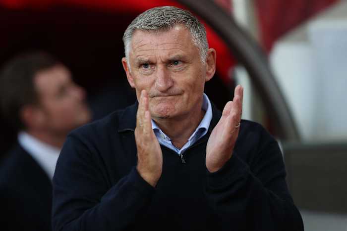 Tony Mowbray applauds